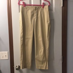 Khaki capri pants